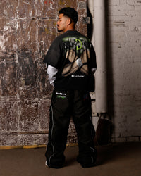 Loiter X WWE DX Generation Long Sleeve Vintage T-Shirt Black/White