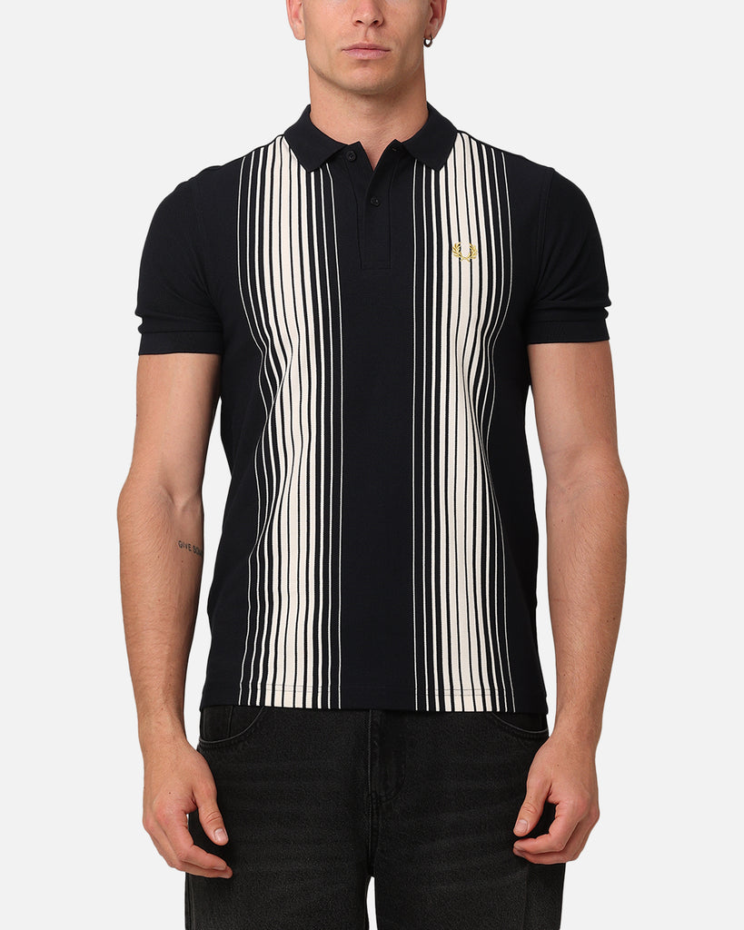 Fred Perry Ombre Stripe Polo Shirt Navy | Culture Kings US