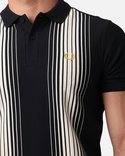 Fred Perry Ombre Stripe Polo Shirt Navy