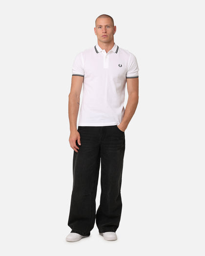 Fred Perry Twin Tipped Polo Shirt White/Black