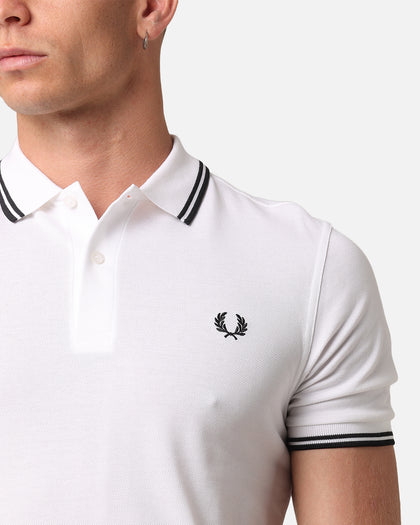 Fred Perry Twin Tipped Polo Shirt White/Black