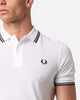Fred Perry Twin Tipped Polo Shirt White/Black