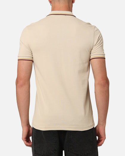 Fred Perry Twin Tipped Polo Shirt Oatmeal