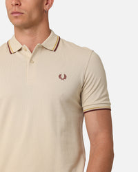 Fred Perry Twin Tipped Polo Shirt Oatmeal