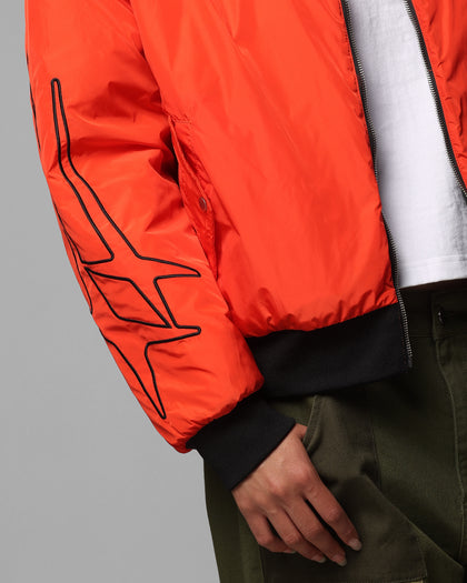 Loiter Cyber Reversible Bomber Jacket Red/Green