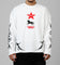 Loiter American Dream Waffle Knit Long Sleeve T-Shirt White