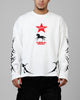 Loiter American Dream Waffle Knit Long Sleeve T-Shirt White