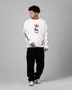 Loiter American Dream Waffle Knit Long Sleeve T-Shirt White