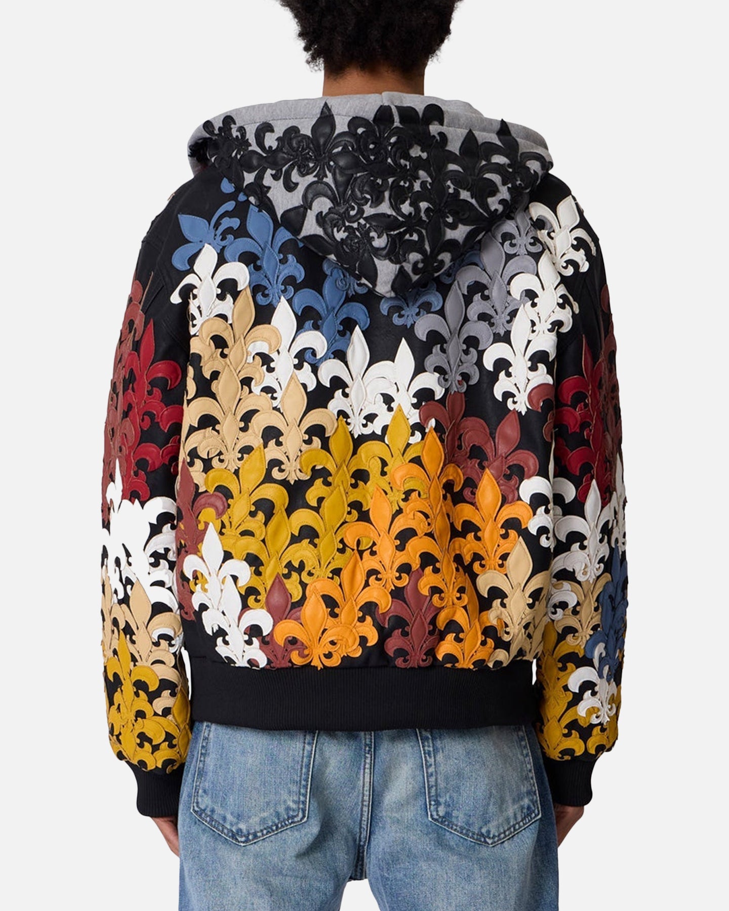 MNML Fleur De Lis All-Over Hoodie Multi | Culture Kings US