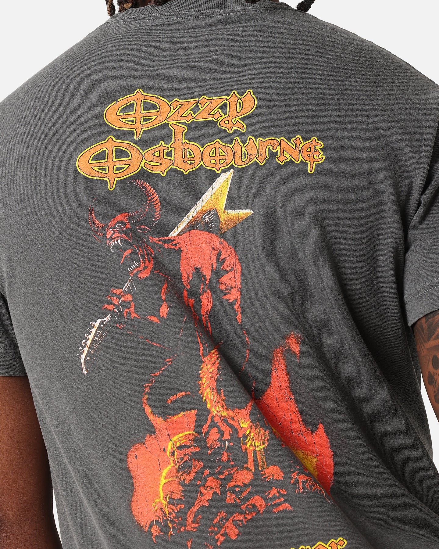 Ozzy Osbourne Ozzfest Helmet T-Shirt Faded Black | Culture Kings US