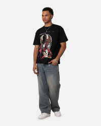 Goat Crew Marvel Deadpool Headpool Heavy T-Shirt Vintage Black