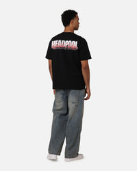 Goat Crew Marvel Deadpool Headpool Heavy T-Shirt Vintage Black