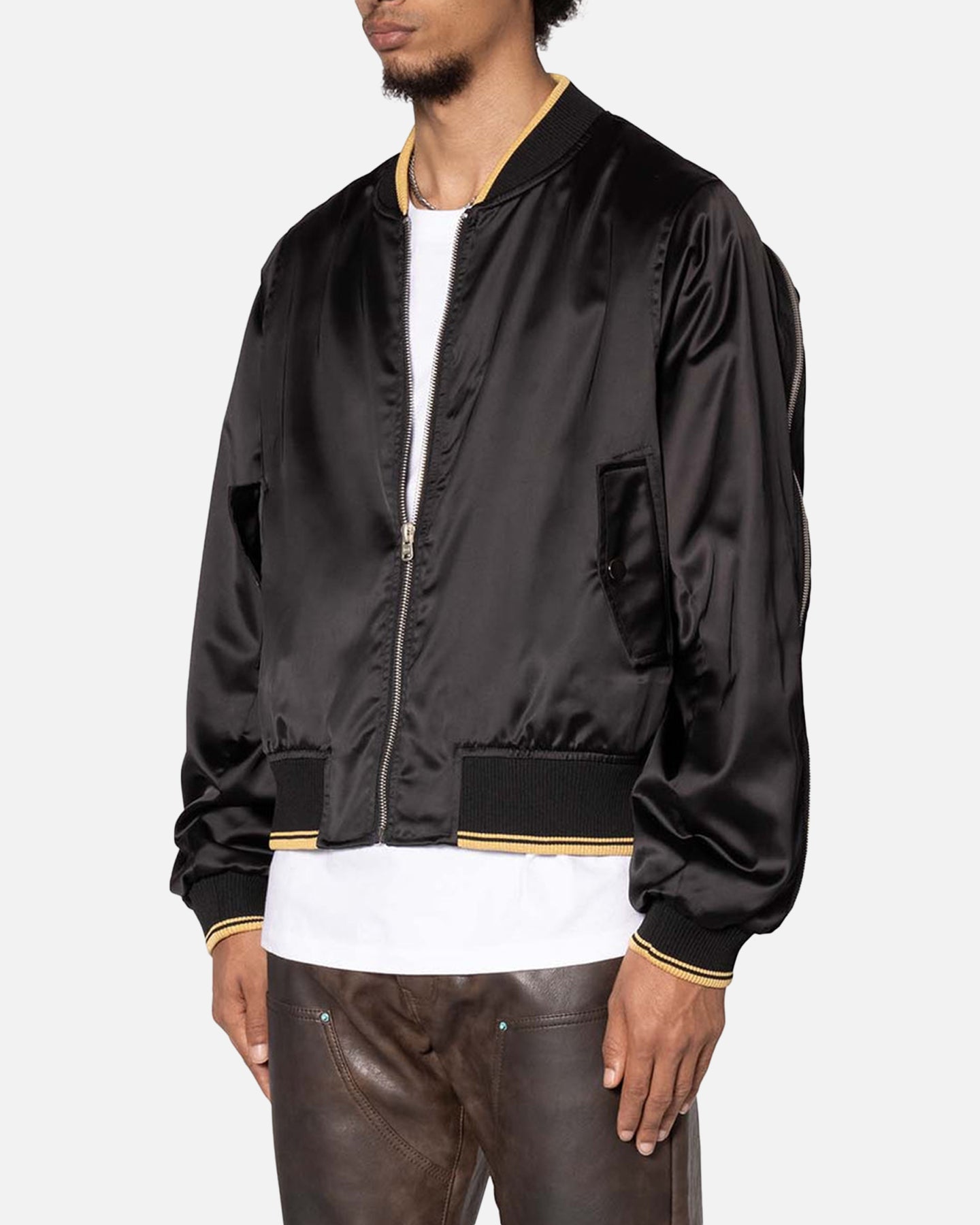 MNML Dark Bark Double Zip Jacket Black | Culture Kings US