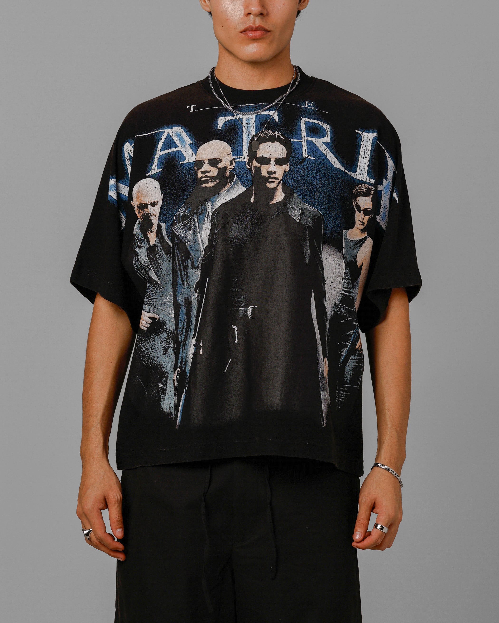 butcherproducts lot210 tシャツ Loiter The Matrix Boxy T-Shirt Washed Black | Culture Kings US