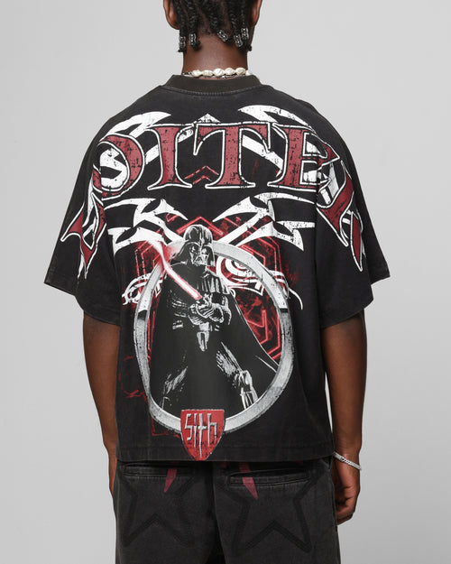 Loiter Star Wars Vader Boxy T-Shirt Washed Black