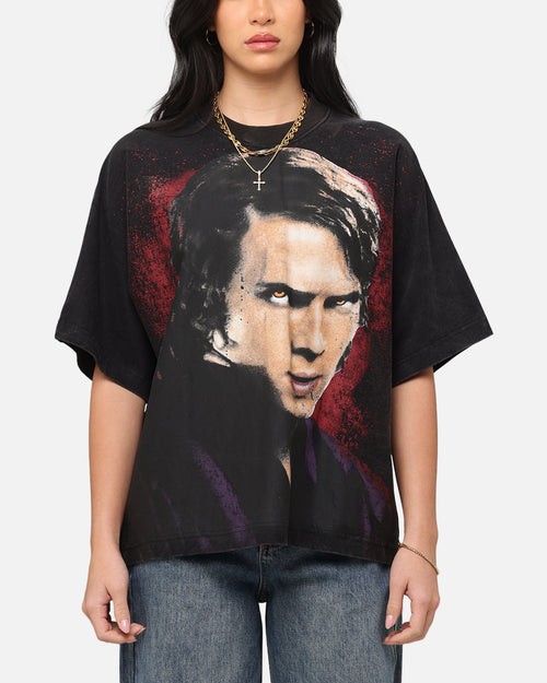 Loiter Star Wars Vader Boxy T-Shirt Washed Black