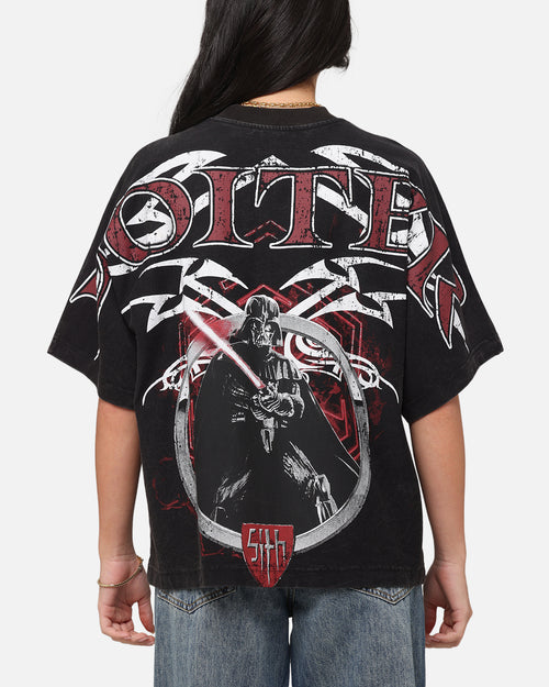 Loiter Star Wars Vader Boxy T-Shirt Washed Black