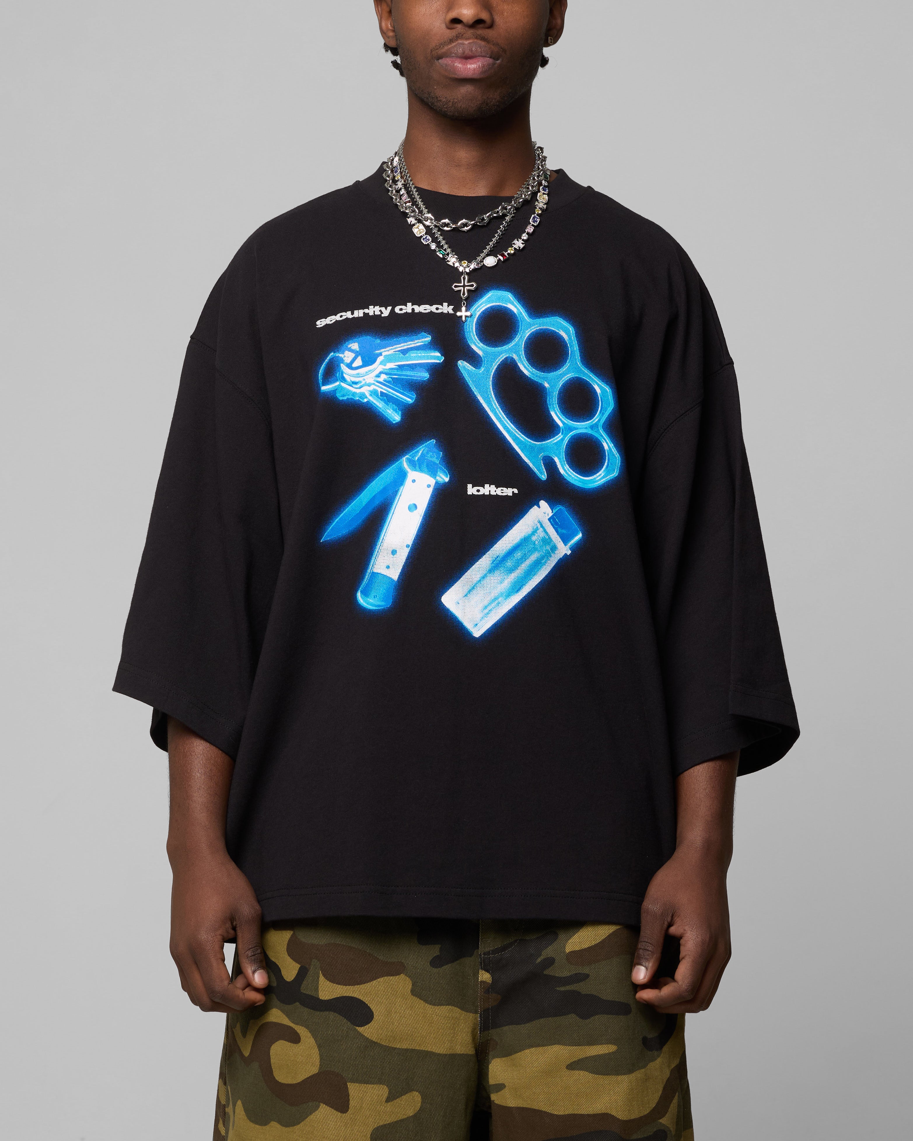 Loiter Security Check Box T-Shirt Black | Culture Kings US