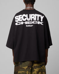 Loiter Security Check Box T-Shirt Black