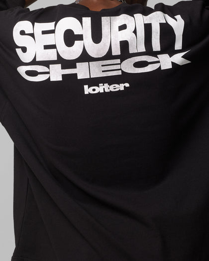 Loiter Security Check Box T-Shirt Black