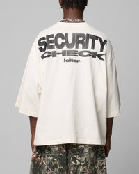 Loiter Security Check Box T-Shirt Off White