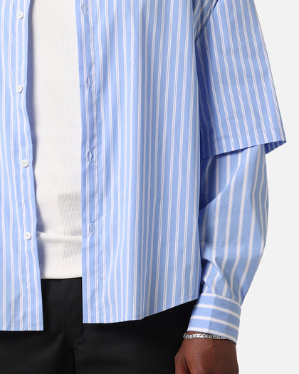 XXIII Double Layer Stripe Button Up Shirt Blue/White | Culture Kings US XXIII Double Layer Stripe Button Up Shirt Blue/White | Culture Kings US