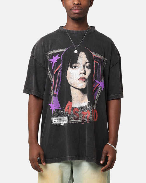 Goat Crew X Beetlejuice Astrid Vintage T-Shirt Black Acidwash