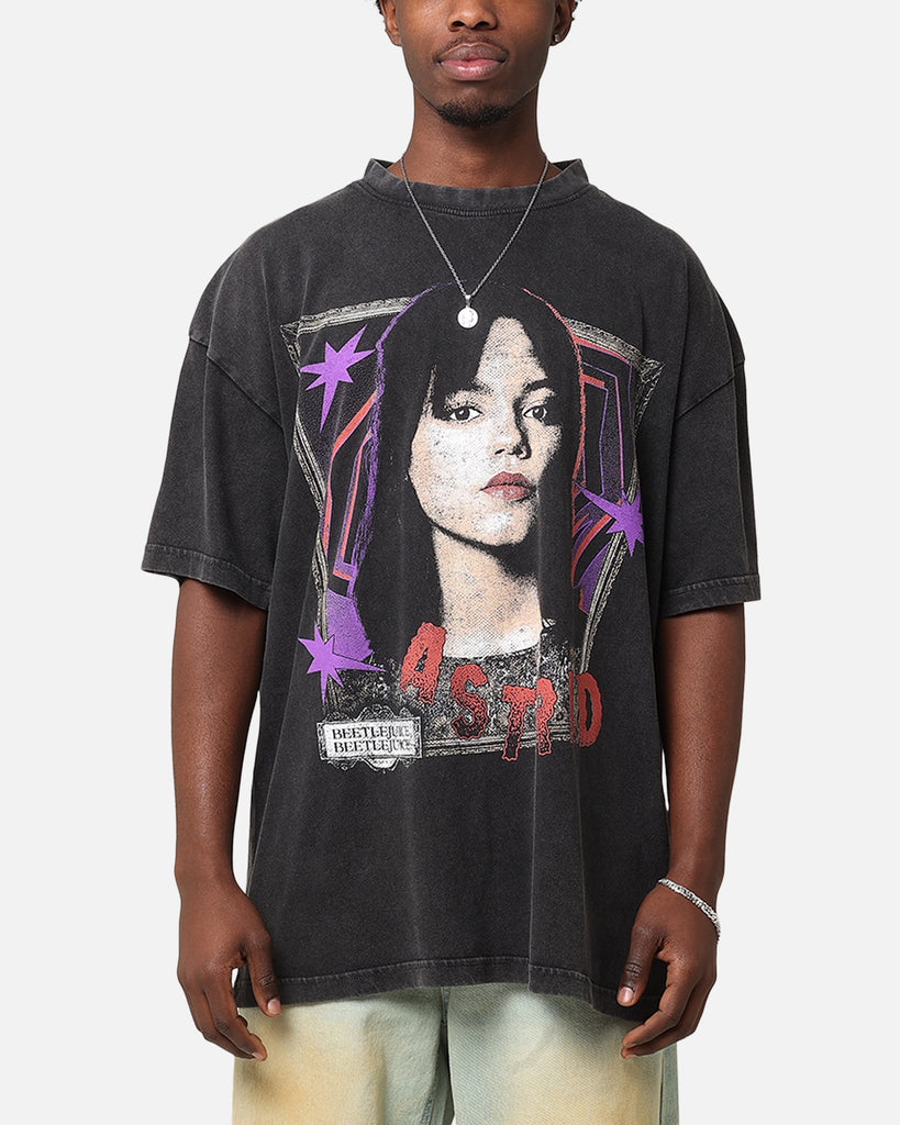 Goat Crew X Beetlejuice Astrid Vintage T-Shirt Black Acidwash | Culture ...