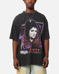 73Studio X Beetlejuice Lydia Vintage T-Shirt Black Acidwash