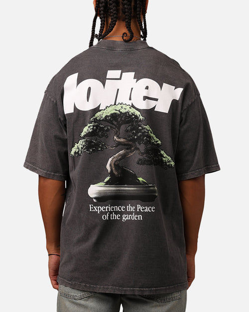 Loiter Bonsai Mock T-Shirt Charcoal