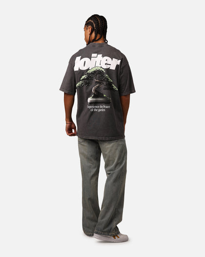 Loiter Bonsai Mock T-Shirt Charcoal