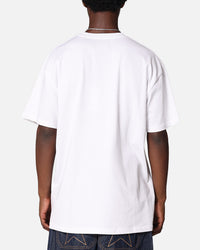 X-Large XL Burning T-Shirt Solid White