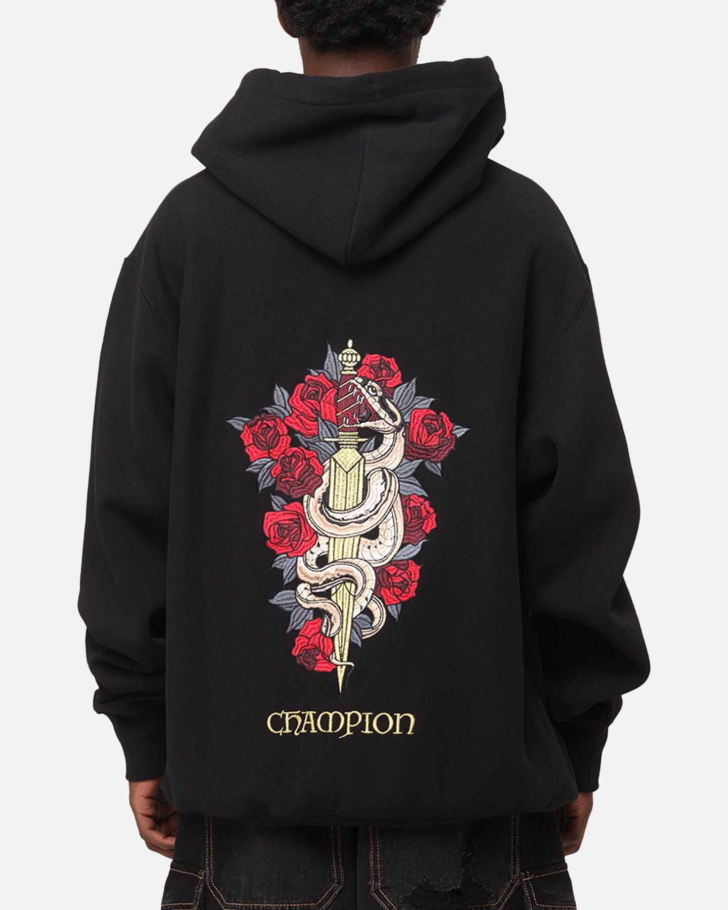 Champion Reverse Weave Lunar New Year Hoodie Black | Culture Kings US