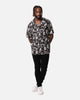 XXIII Floral Textured Button Up Shirt Black/White