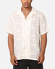 XXIII Sheer Daisy Button Up Shirt Off White