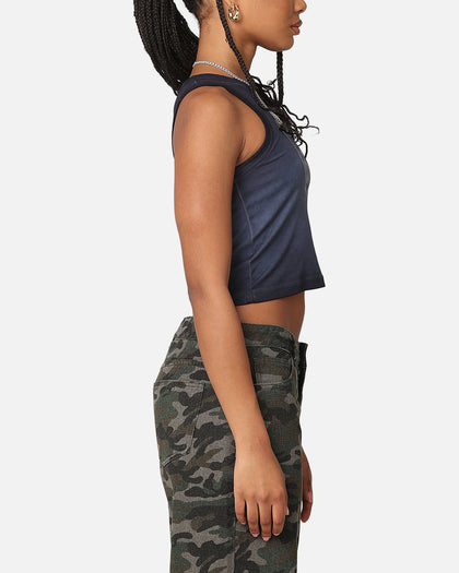 Willie Nelson Women's Route 66 Sunfade Cropped Tank Black Wash