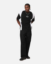 Carre Panelled Oversized T-Shirt Black/White
