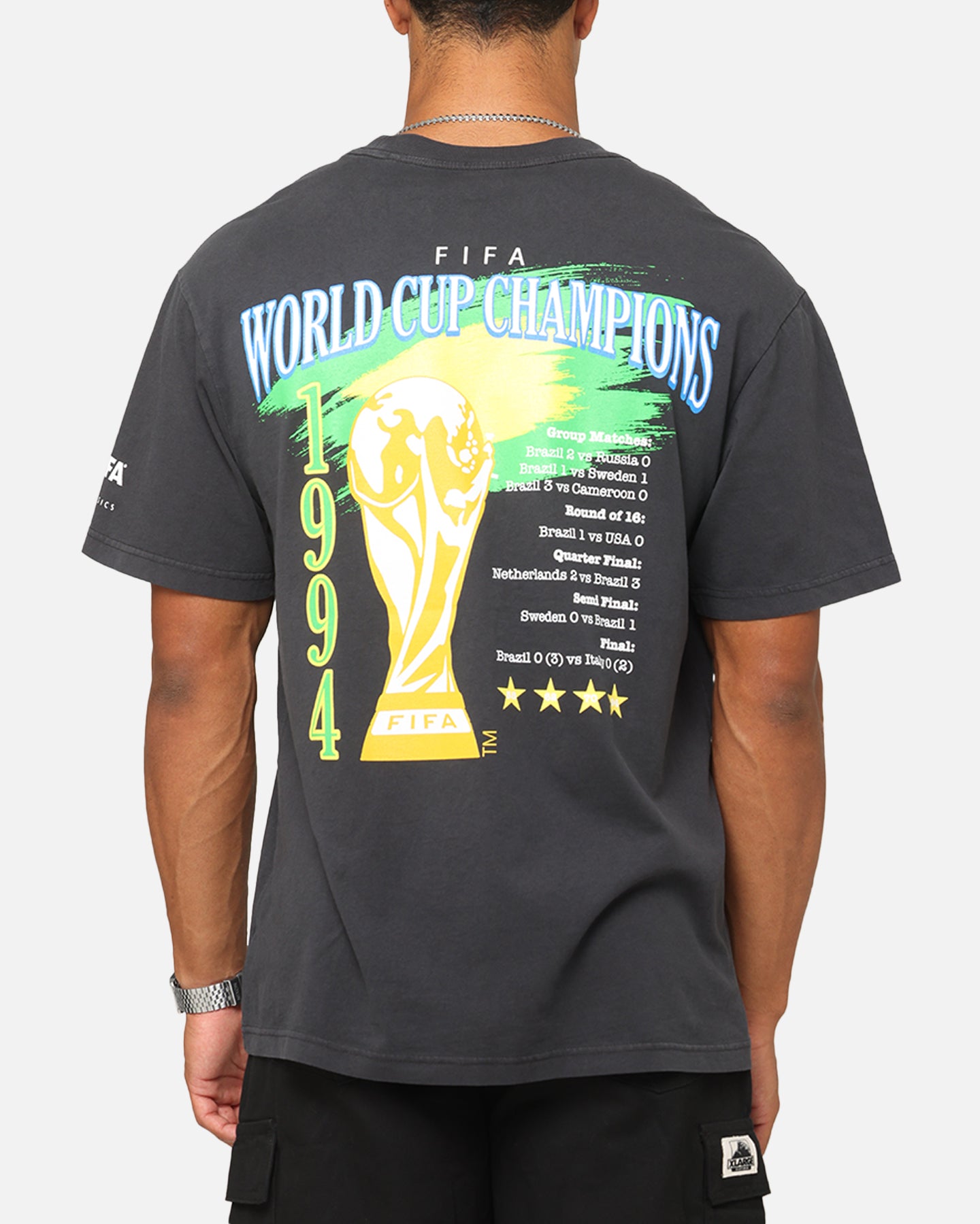 Fifa FIFA Brazil 1994 World Cup T-Shirt Faded Black | Culture Kings US