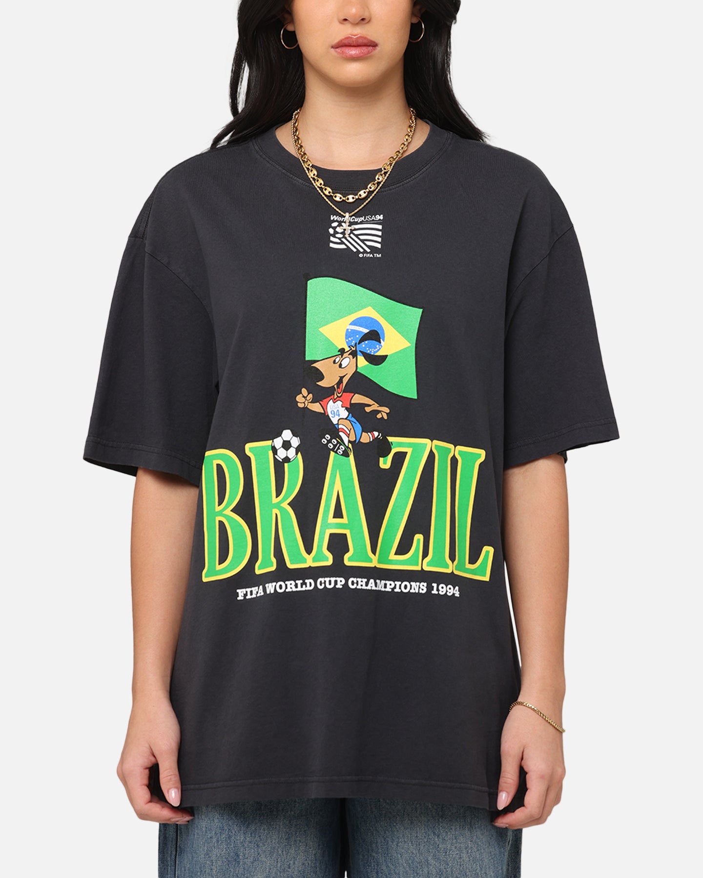 Fifa FIFA Brazil 1994 World Cup T-Shirt Faded Black | Culture Kings US