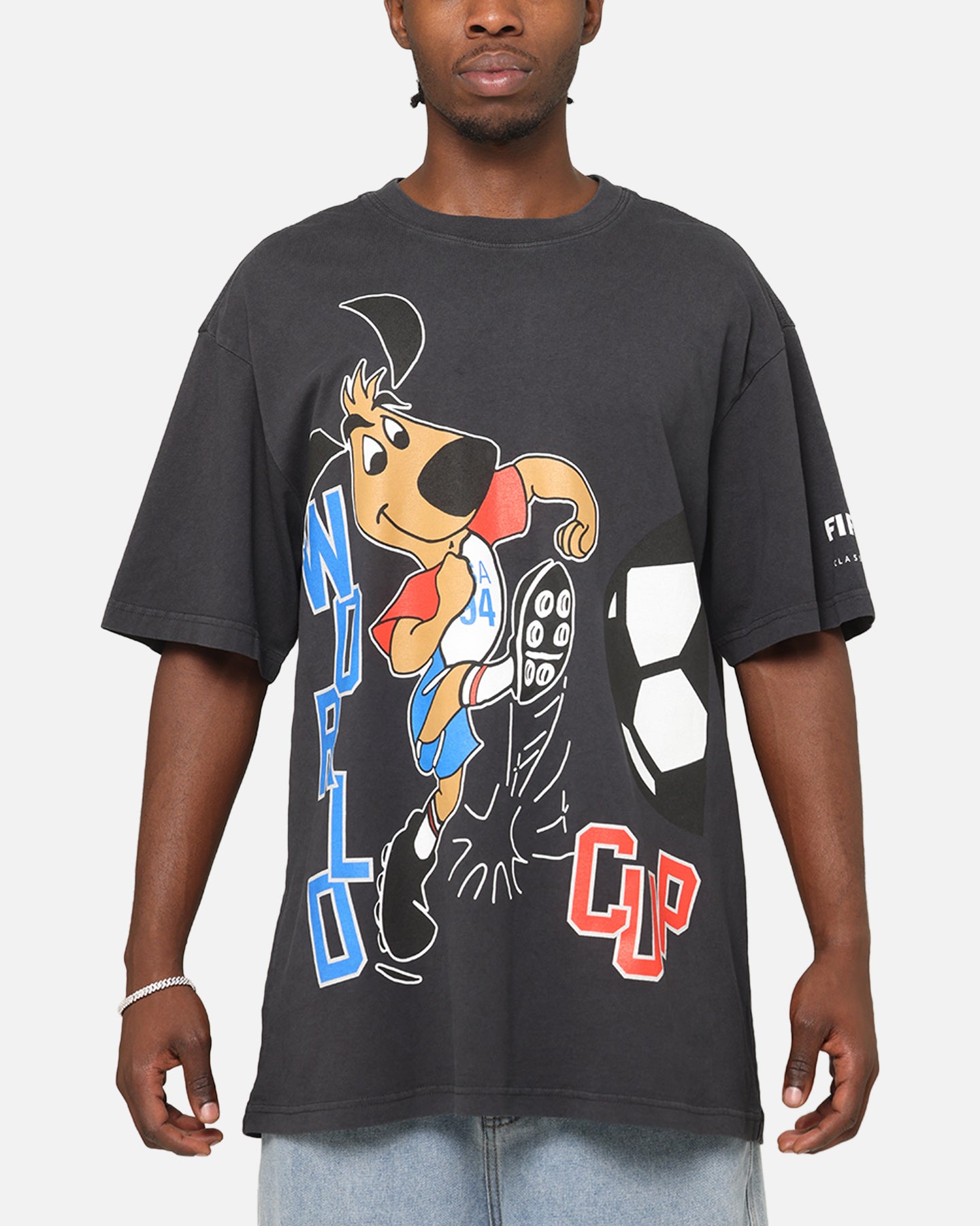Fifa USA Mascot World Cup T-Shirt Faded Black | Culture Kings US