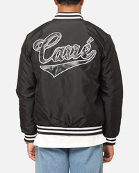 Carre Team Puffer Varsity Jacket Black/White