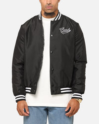 Carre Team Puffer Varsity Jacket Black/White