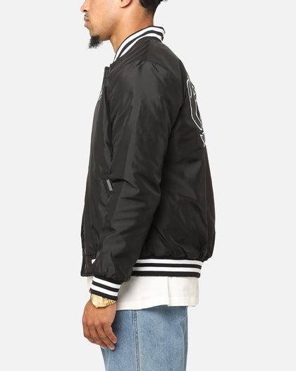 Carre Team Puffer Varsity Jacket Black/White