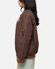 Carre Team Puffer Varsity Jacket Brown