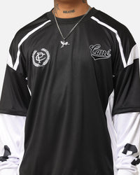 Carre Football Layered Long Sleeve T-Shirt Black/White