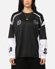 Carre Football Layered Long Sleeve T-Shirt Black/White
