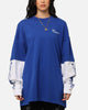 Carre Rosebowl Layered Long Sleeve T-Shirt Royal/White