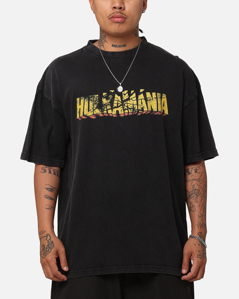 Culture Kings X WWE Hulk Hogan Hulk Logo Vintage T-Shirt Black