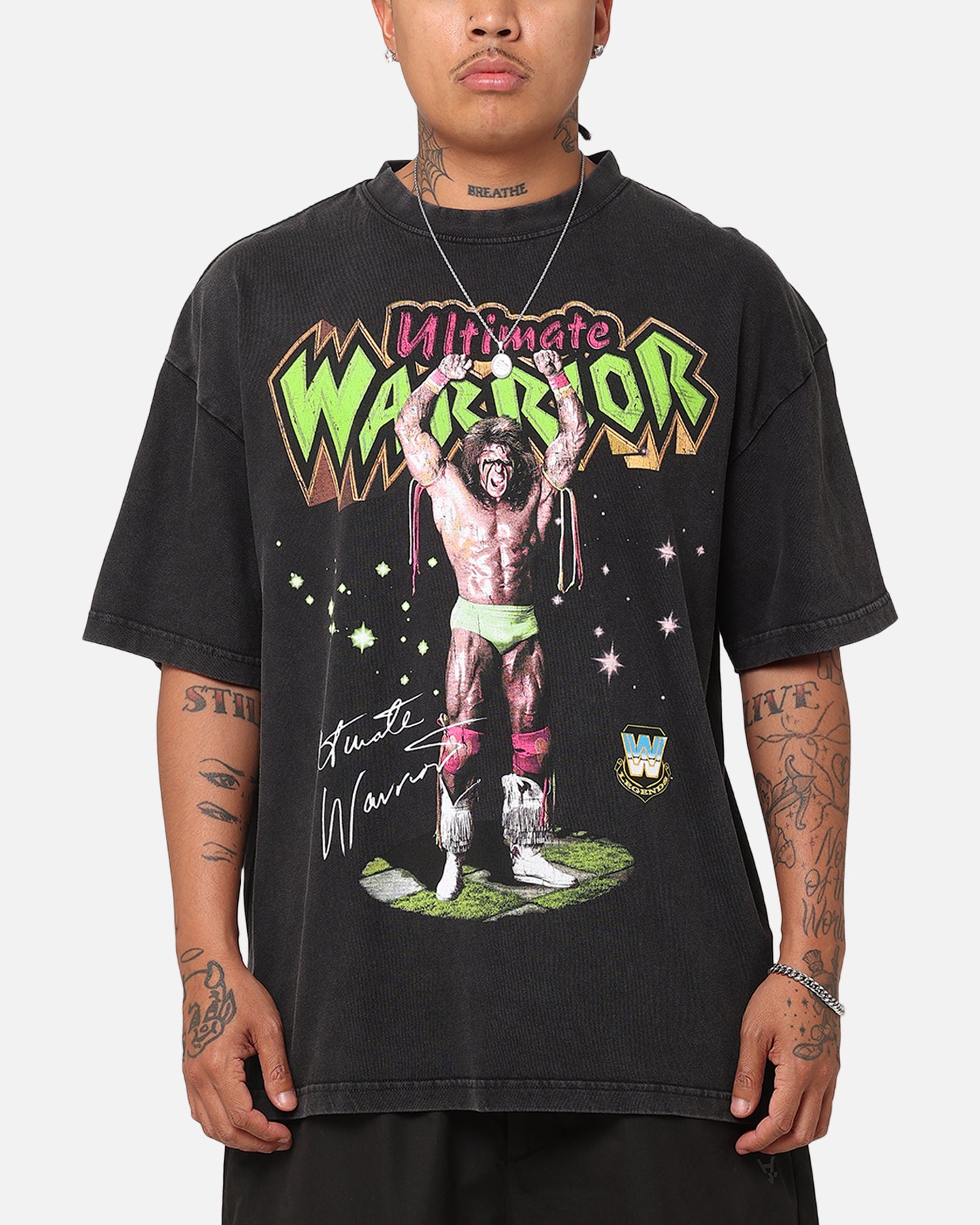 Culture Kings X WWE Ultimate Warrior Vintage T-Shirt Black