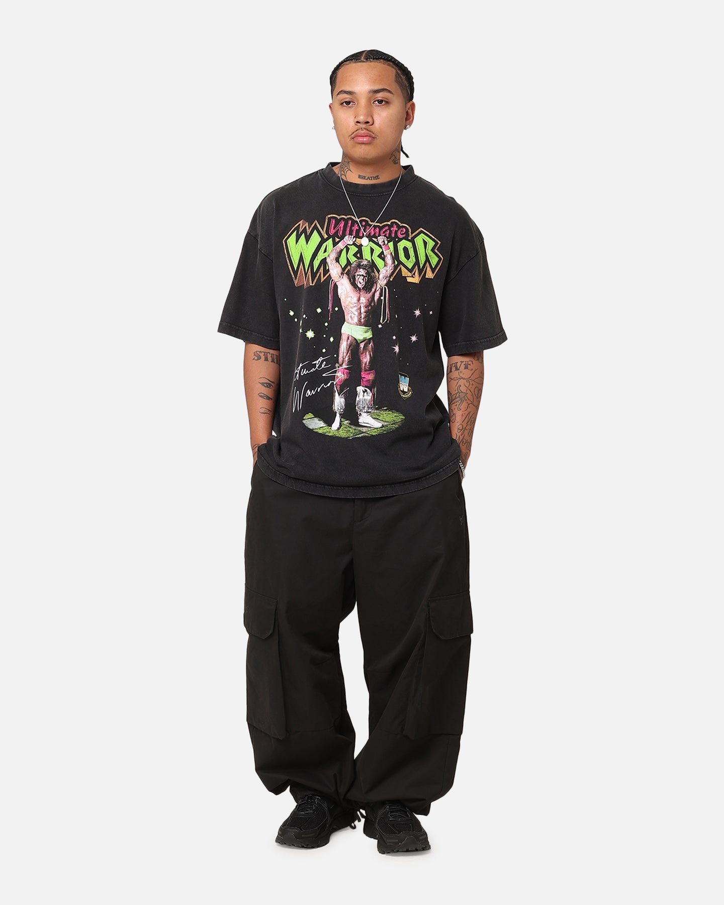 Culture Kings X WWE Ultimate Warrior Vintage T-Shirt Black